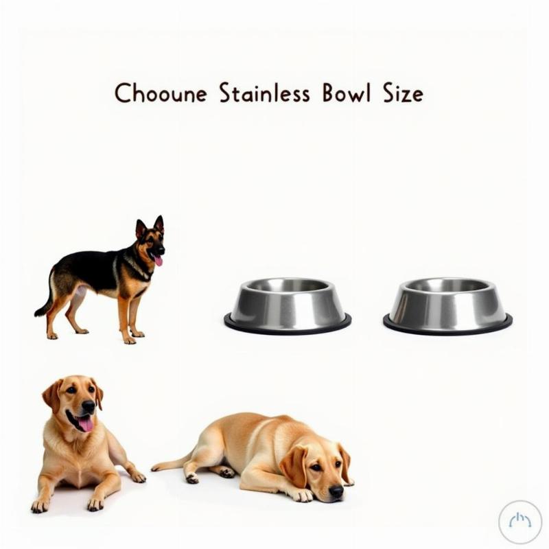 Choosing the right size stainless steel bowl for large dogs