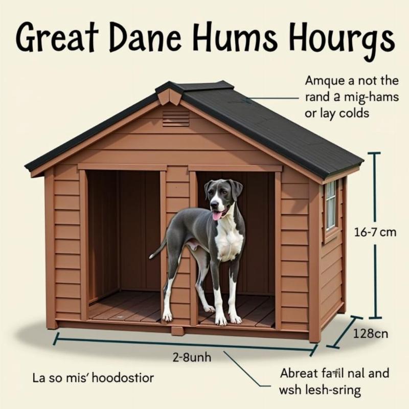 Choosing the right size dog house for a Great Dane