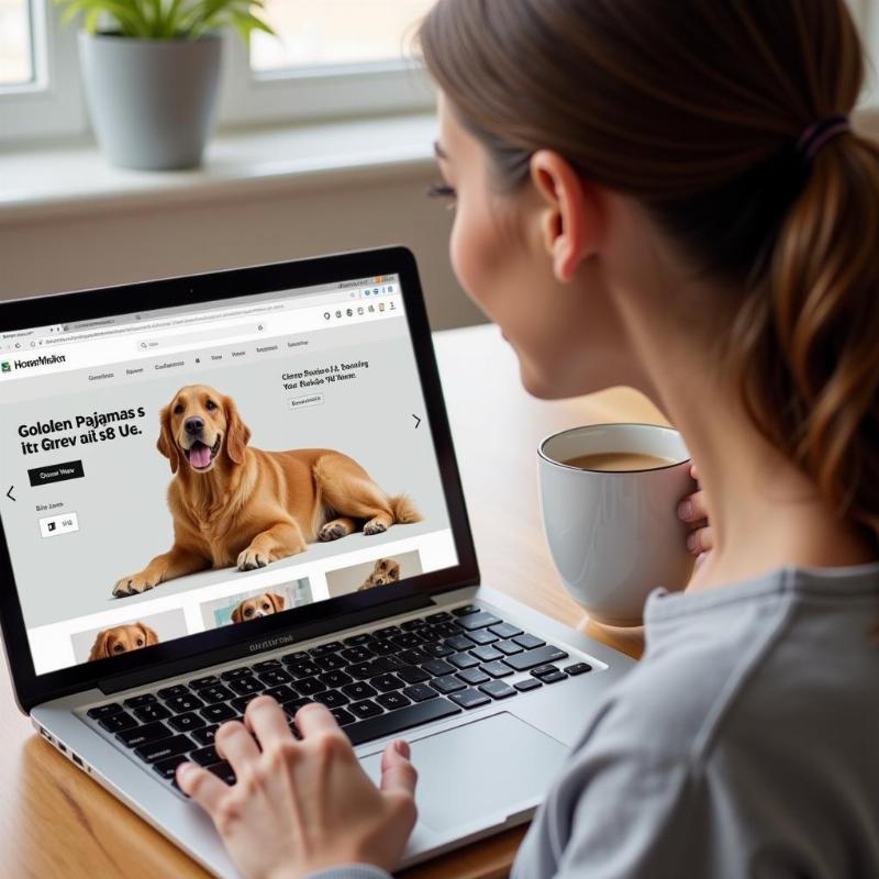 Choosing pajamas with pictures of your dog