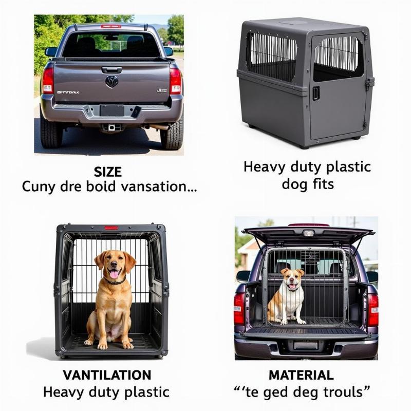 Choosing the right dog crate for your truck