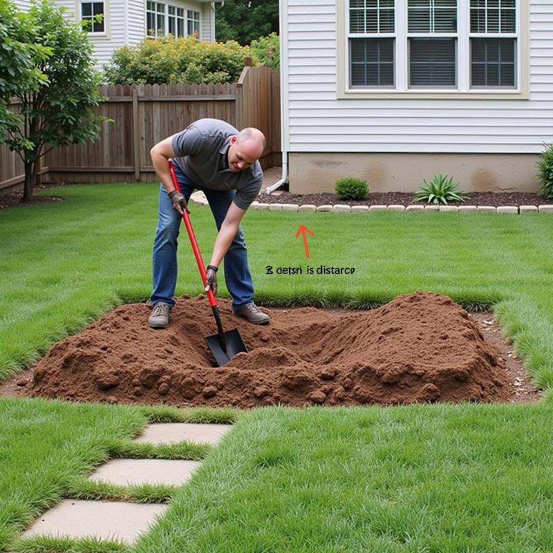 Burying a Dog in the Backyard