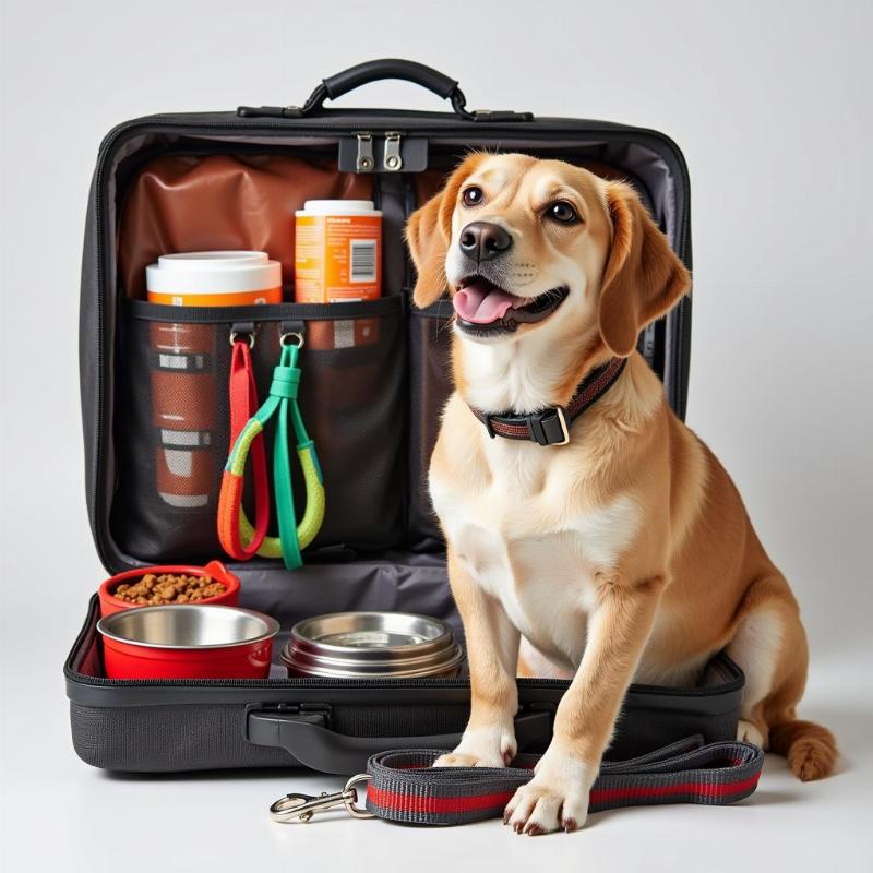 Preparing essentials for traveling with your dog