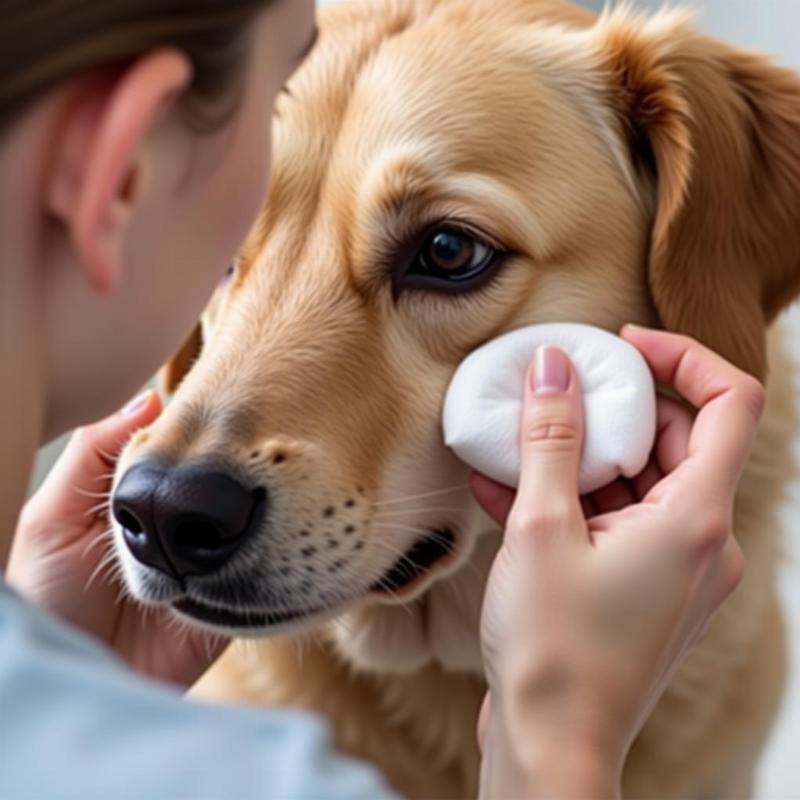 Cleaning Dog Eye Discharge