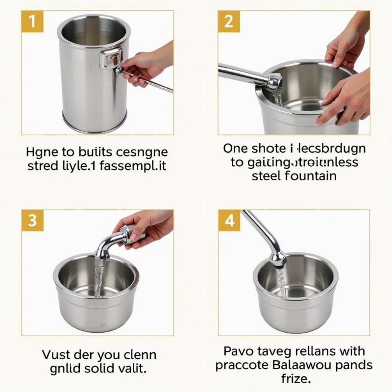 Cleaning a stainless steel dog water fountain