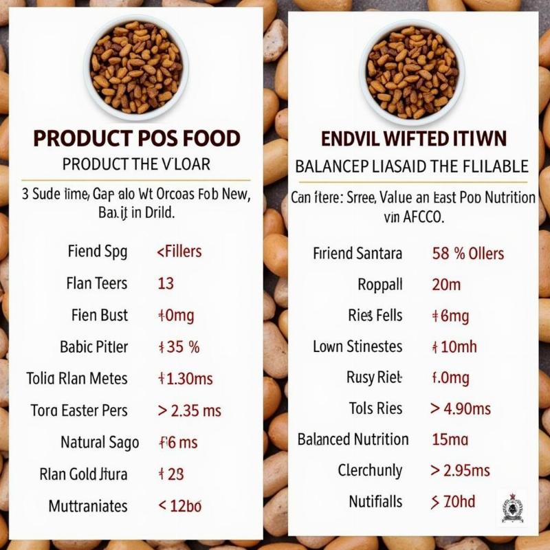 Comparing Dog Food Labels