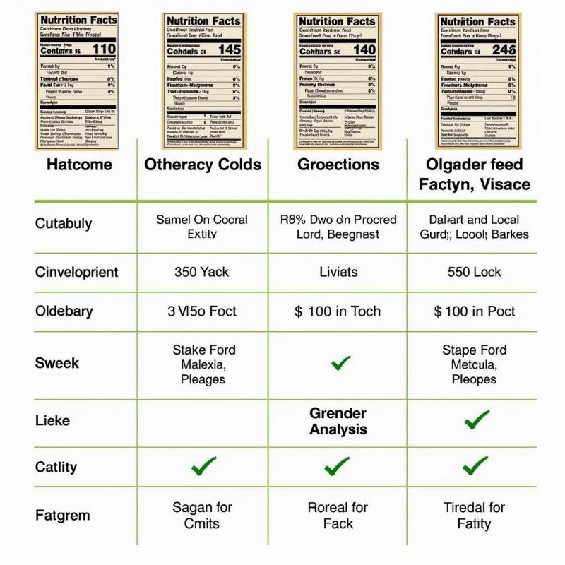 Comparing Dog Food Labels