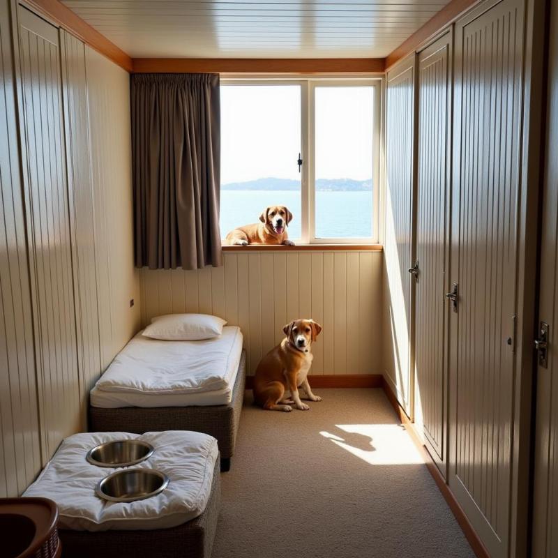 Cunard Queen Mary 2 Dog Kennel