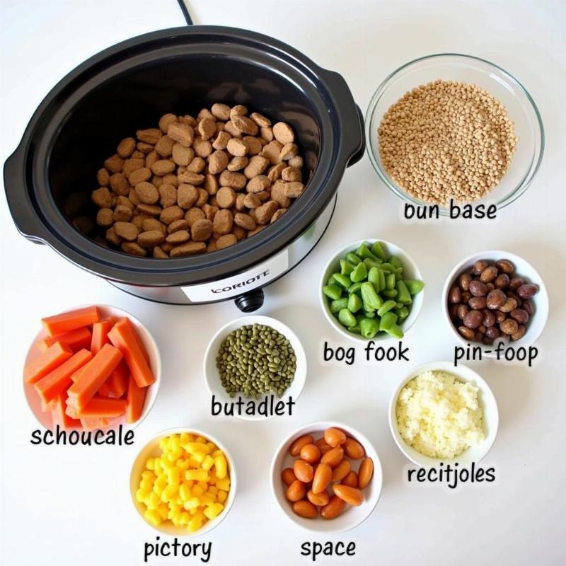 Customized crockpot dog food.