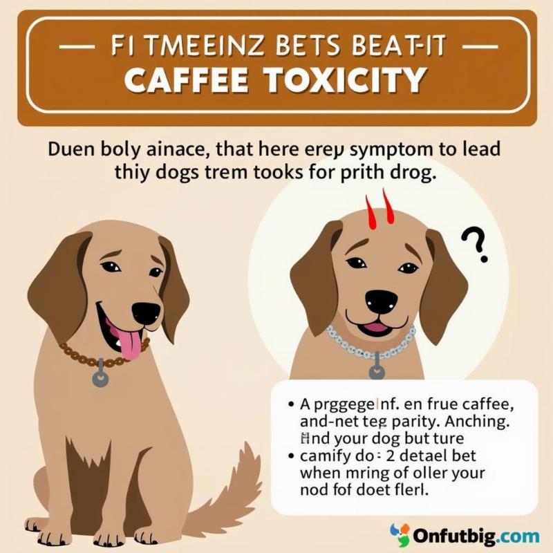 Signs of caffeine poisoning in a dog