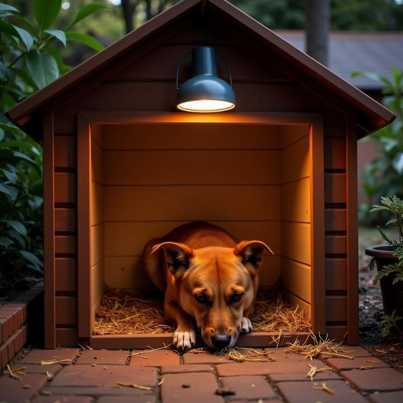 Outdoor Heated Dog Den