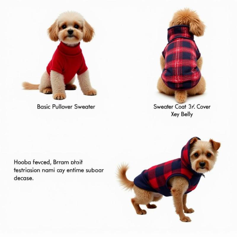 Different Dog Sweater Styles