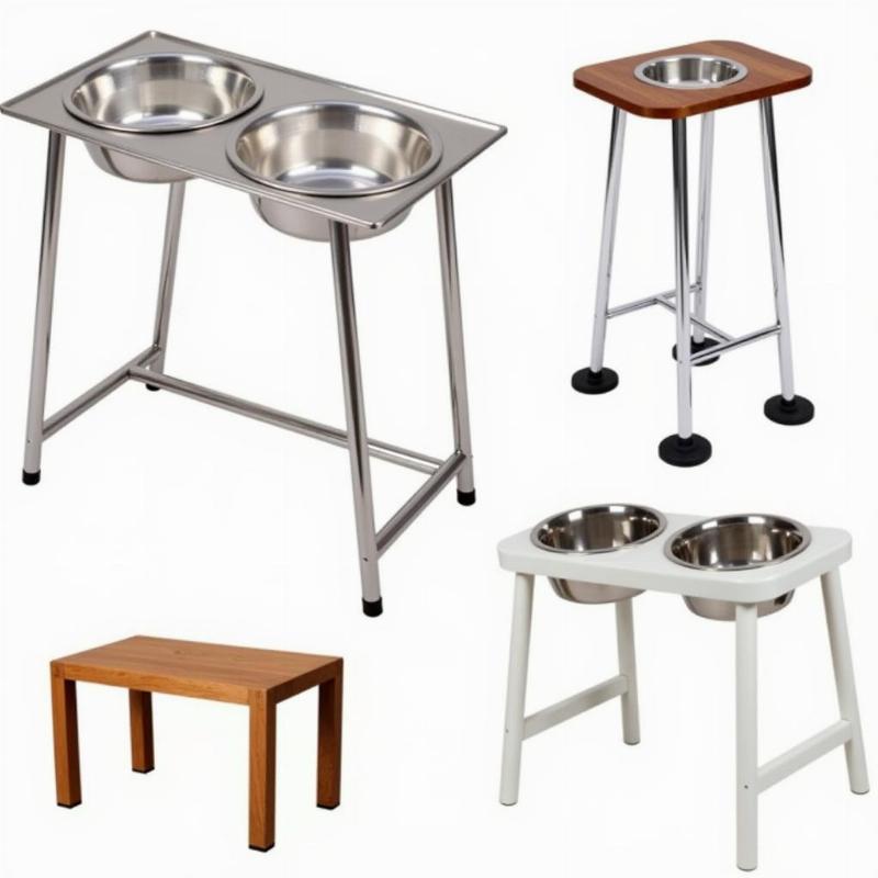 Different types of extra large dog bowl stands available in the market