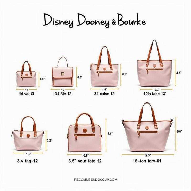 Disney Dooney and Bourke Dog Handbag Sizes