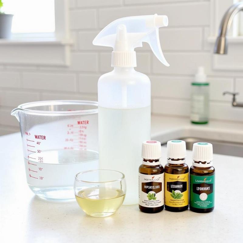 DIY Natural flea and tick spray ingredients