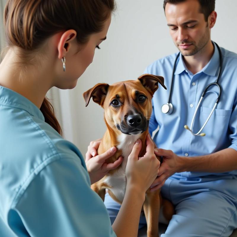 Dog at the Vet