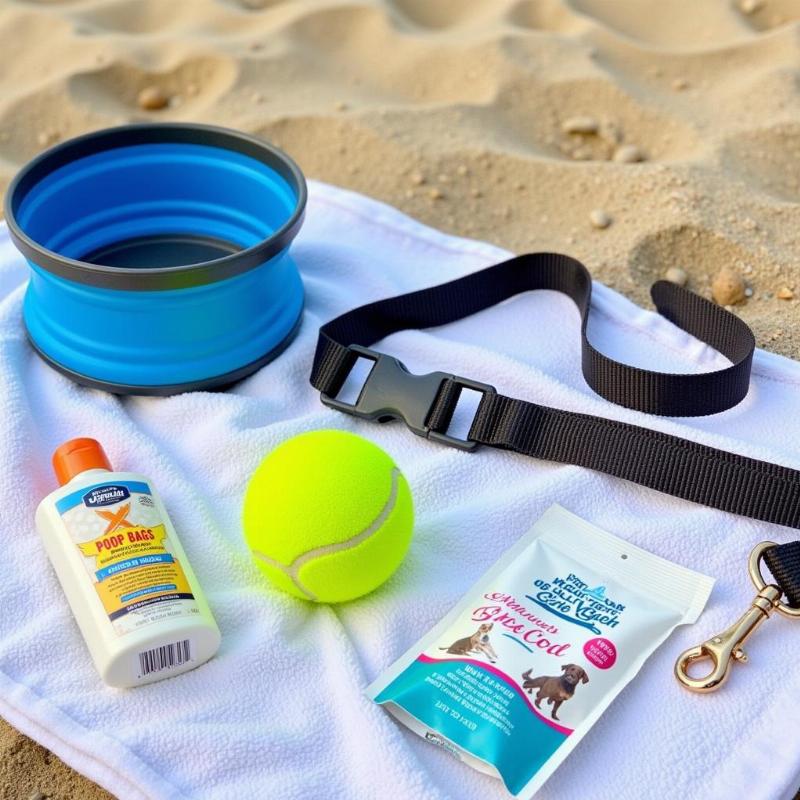 Essential items for a dog beach day on Cape Cod