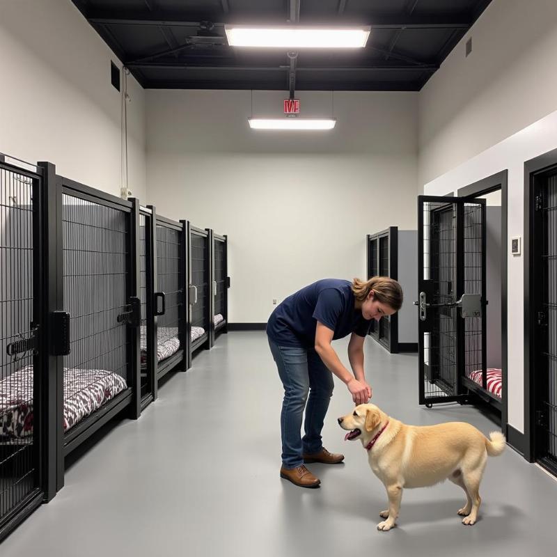 Touring a Dog Boarding Facility