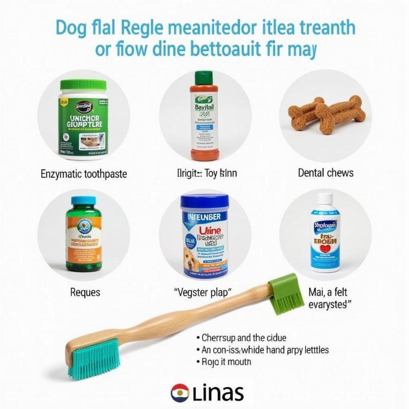 Assortment of Dog Dental Care Products