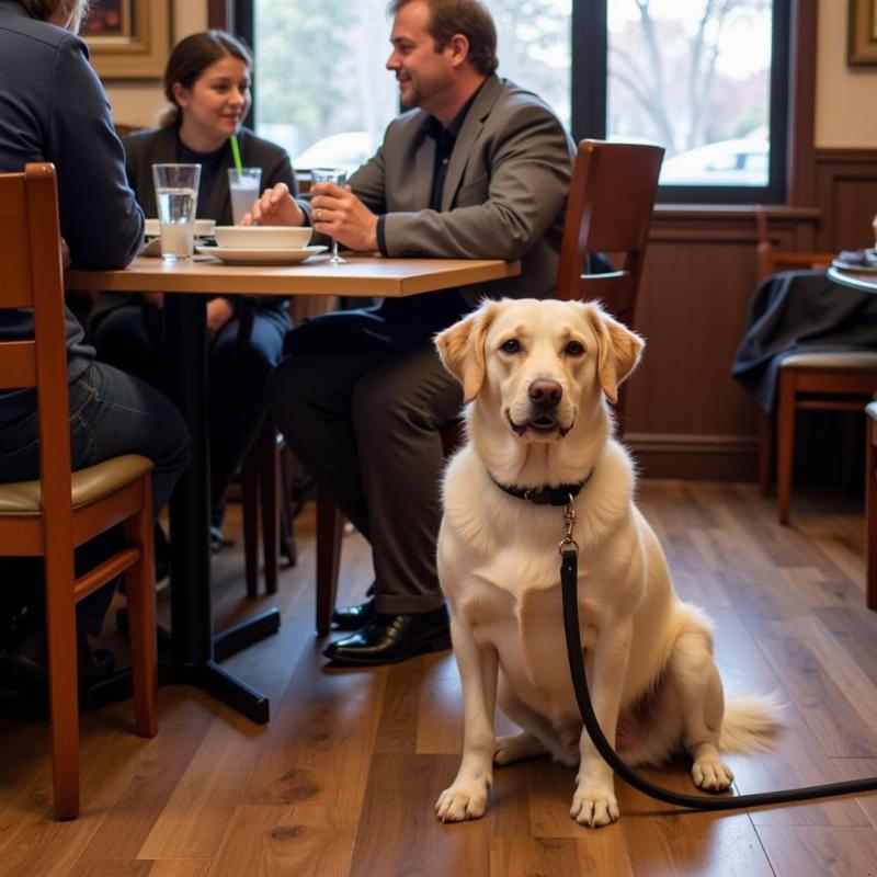 Dog dining etiquette in Park City