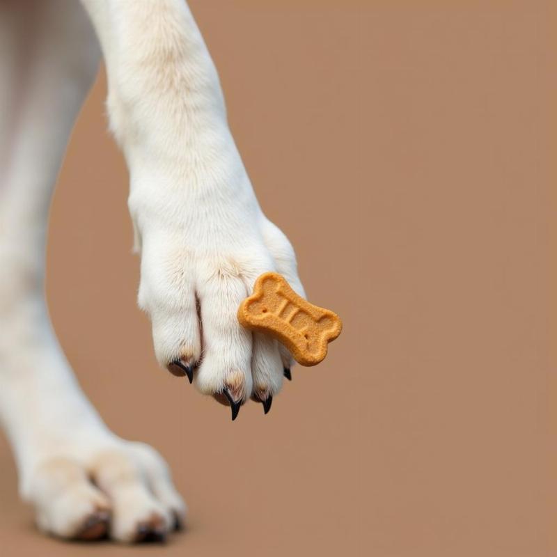 Dog enjoying healthy treats