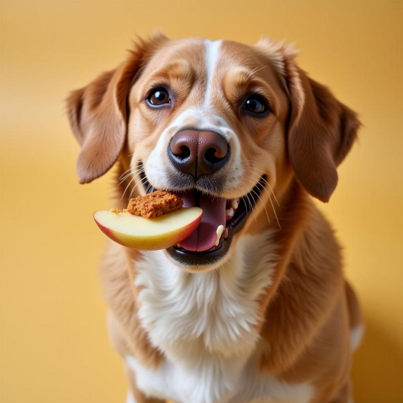 Dog Enjoying Healthy Treats