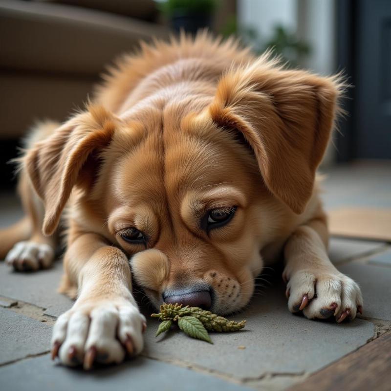 Dog Experiencing Cannabis Toxicity