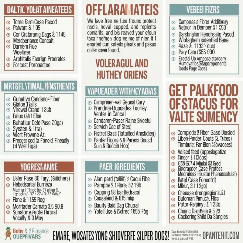 Close-up of dog food ingredient labels