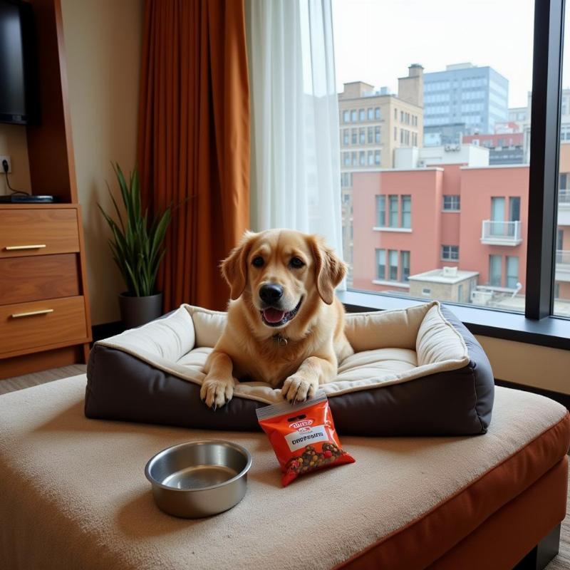 Dog-friendly hotel amenities in Cleveland