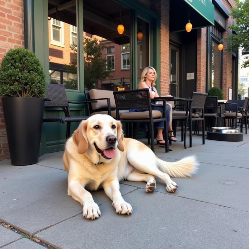 Dog-friendly patio in Jersey City