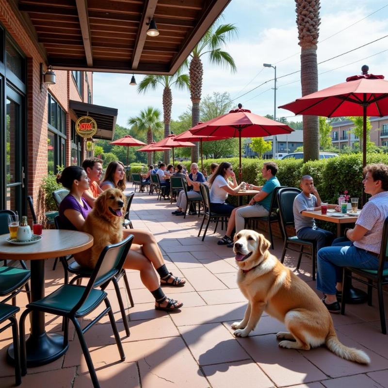 Dog-friendly patio in Mobile, Alabama