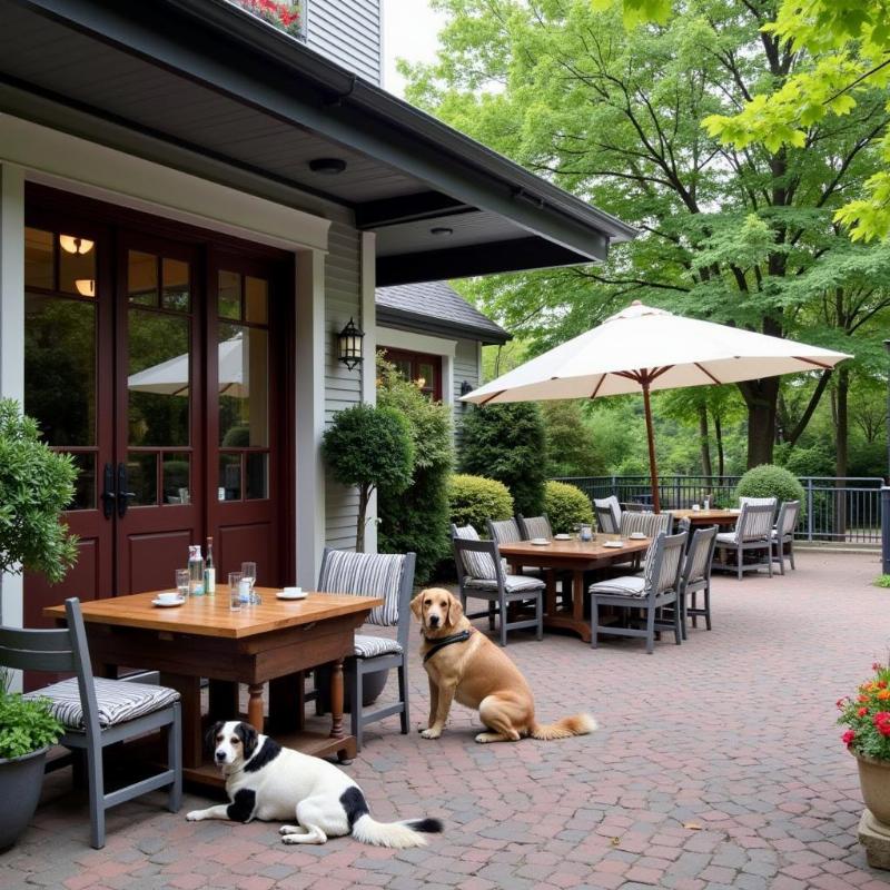 Dog-friendly patio in Rhode Island