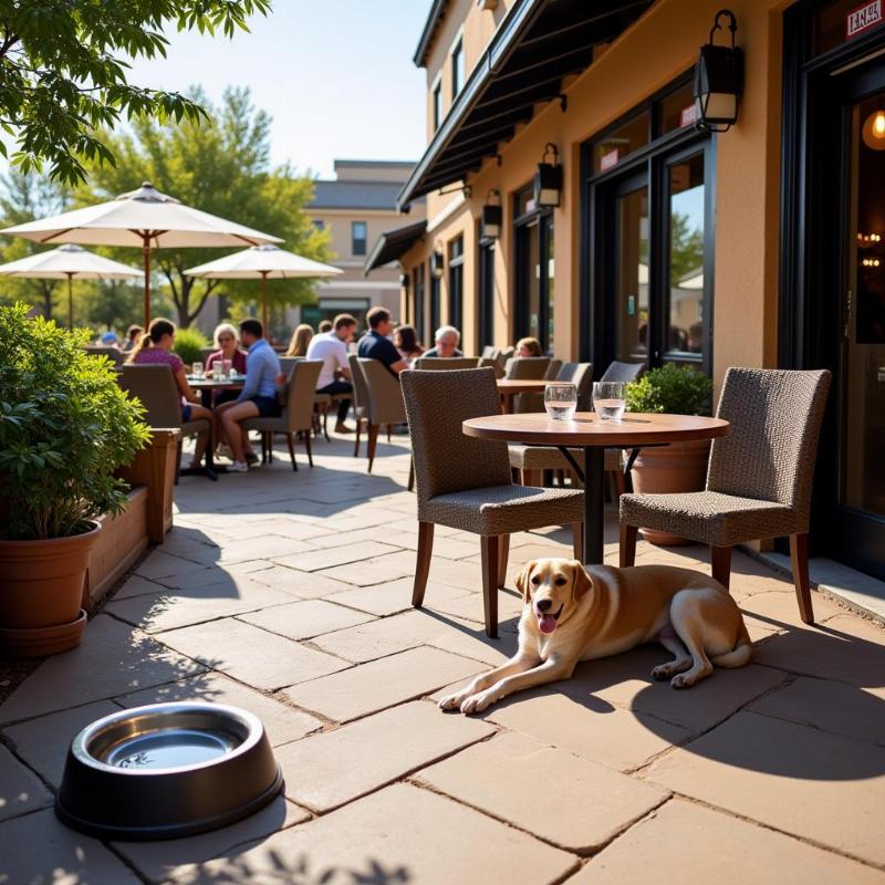 Dog-friendly patio in Ventura, California