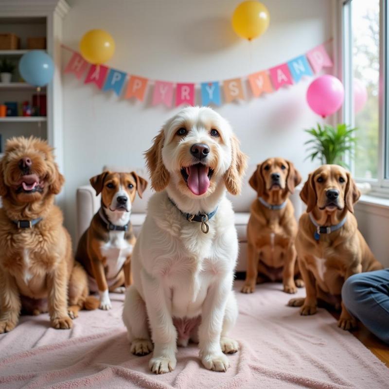 Dog Gender Reveal Party Celebration