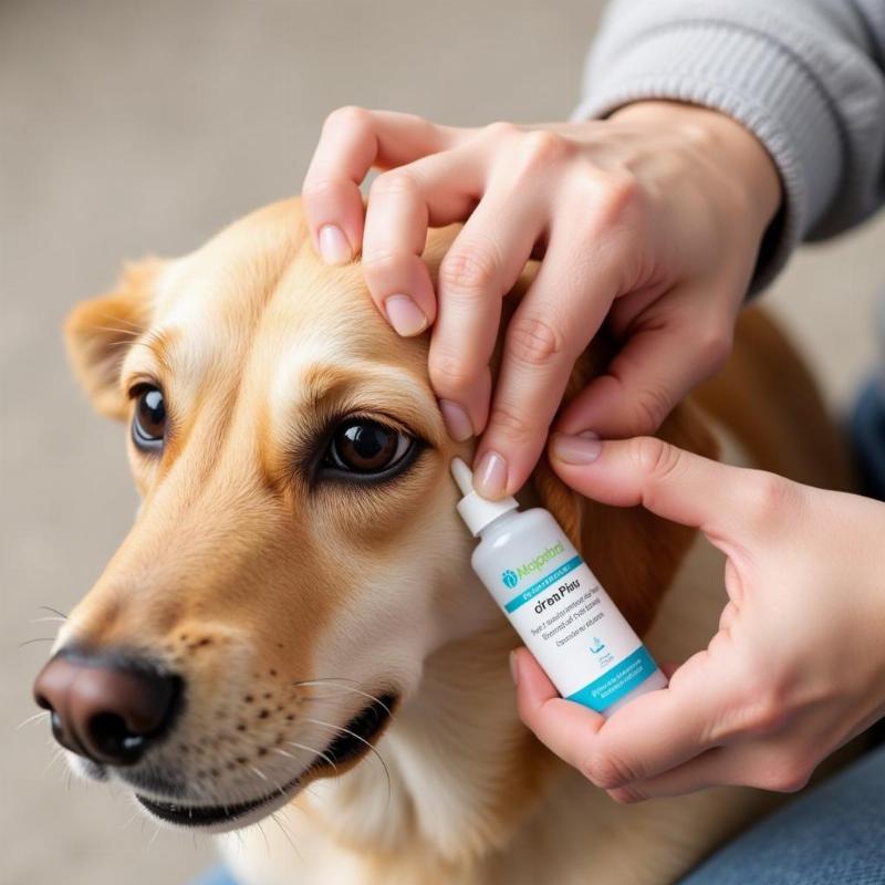 Dog Getting Ears Cleaned