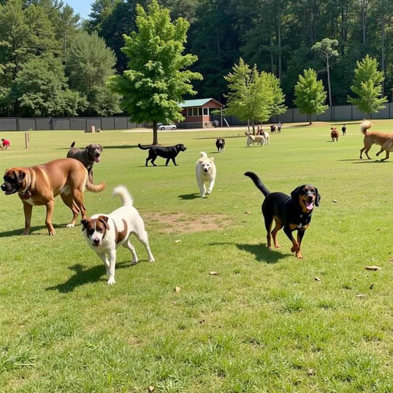 Dog park in Woodstock, GA