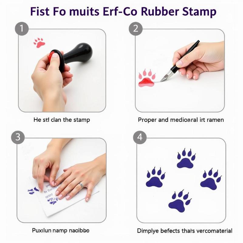 Tips and Tricks for Using Dog Paw Print Rubber Stamps