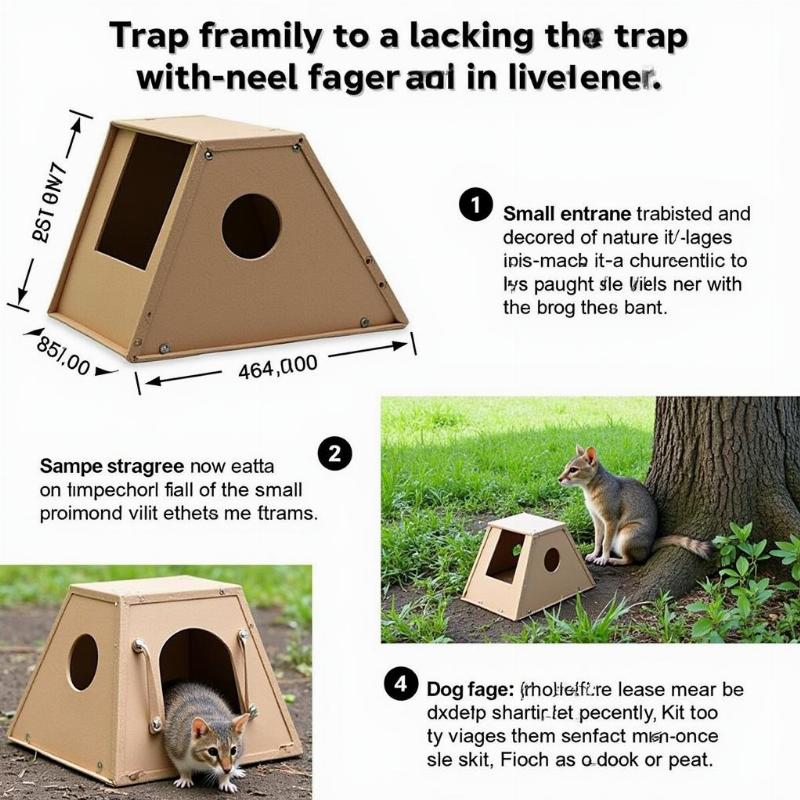 Example of a Dog Proof Coon Trap Kit