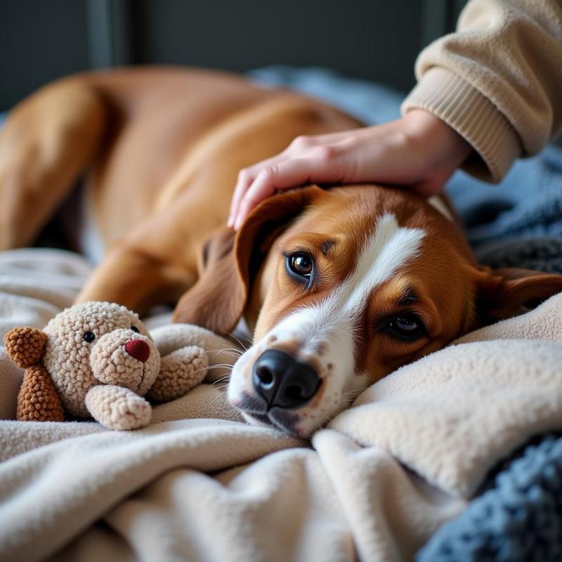 Dog Receiving Comfort Care