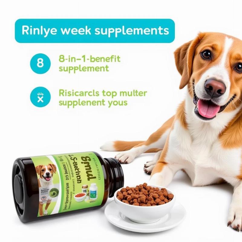 Dog Taking Supplement