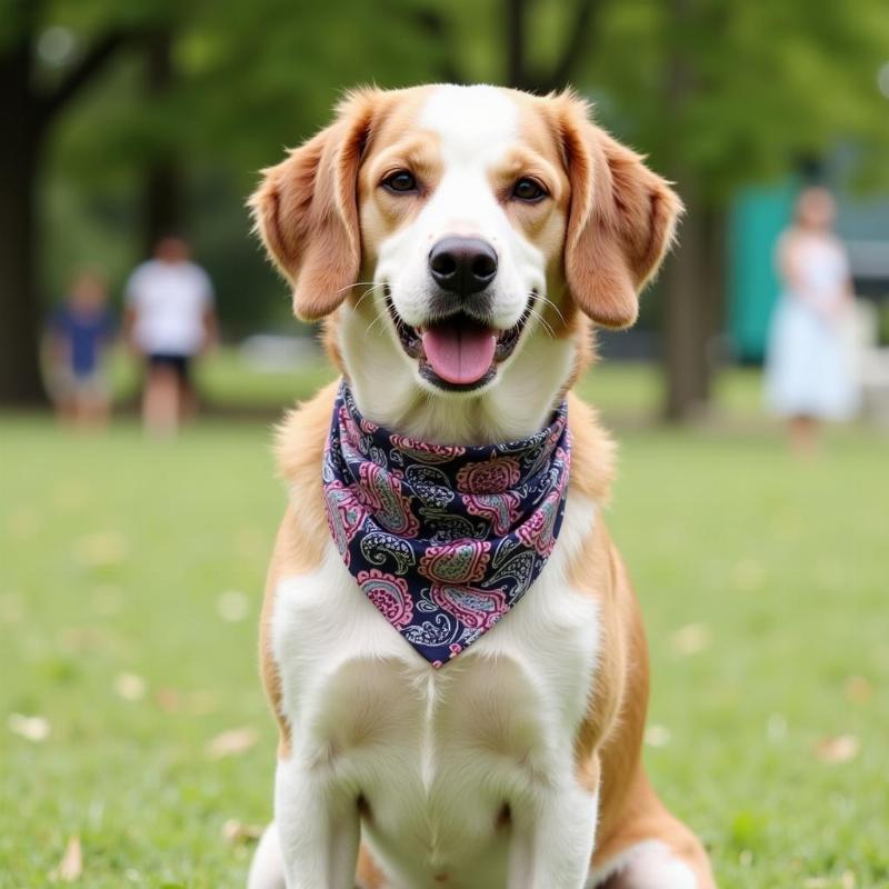 Chó đeo khăn bandana sành điệu