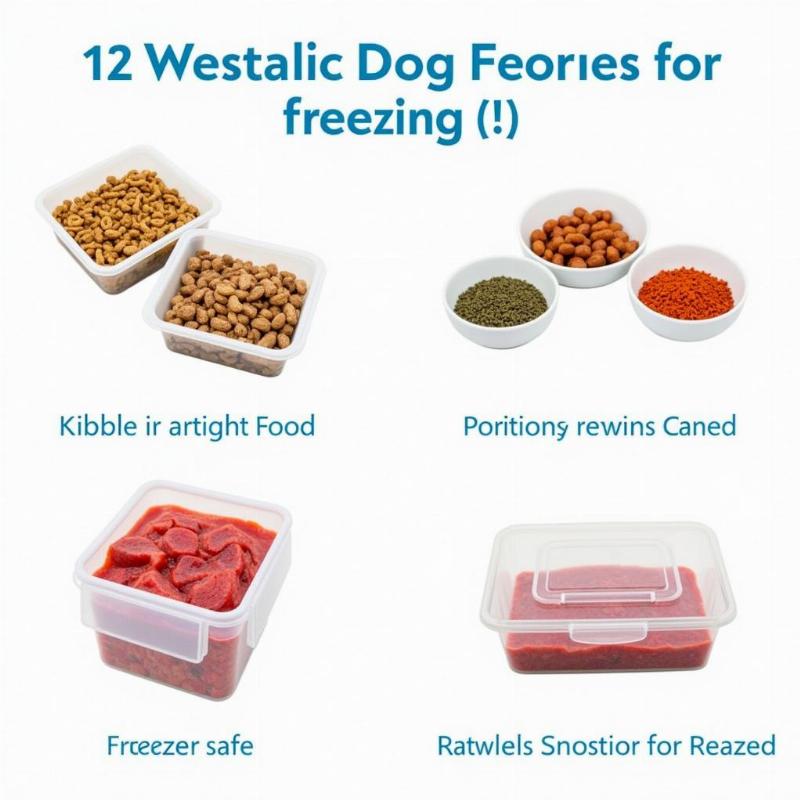 Freezing Different Types of Dog Food