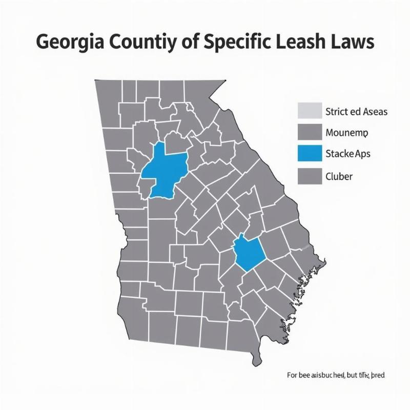 Georgia Dog Leash Law Map