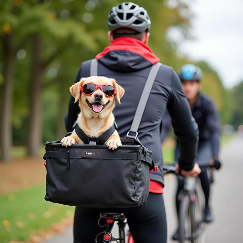 Safe and Comfortable Dog Bike Basket Ride