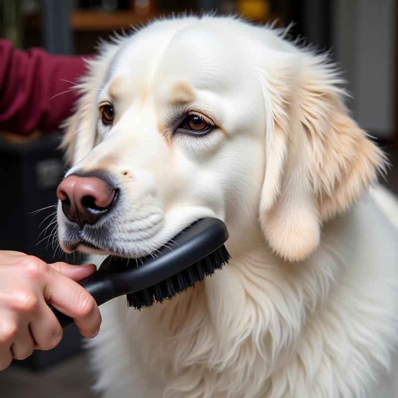 Grooming a Great Pyrenees