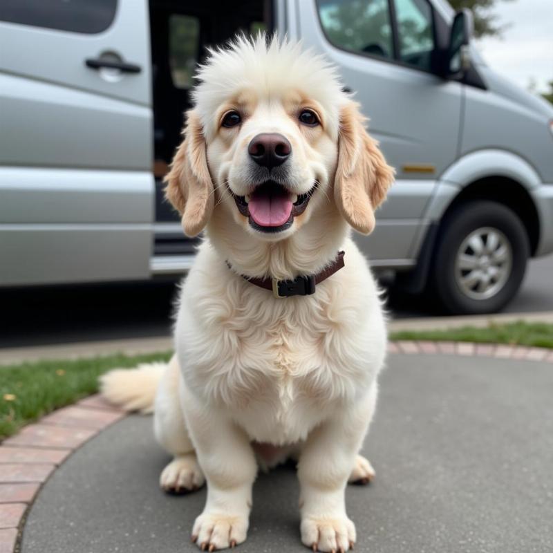 Happy Dog After Mobile Grooming in Thousand Oaks