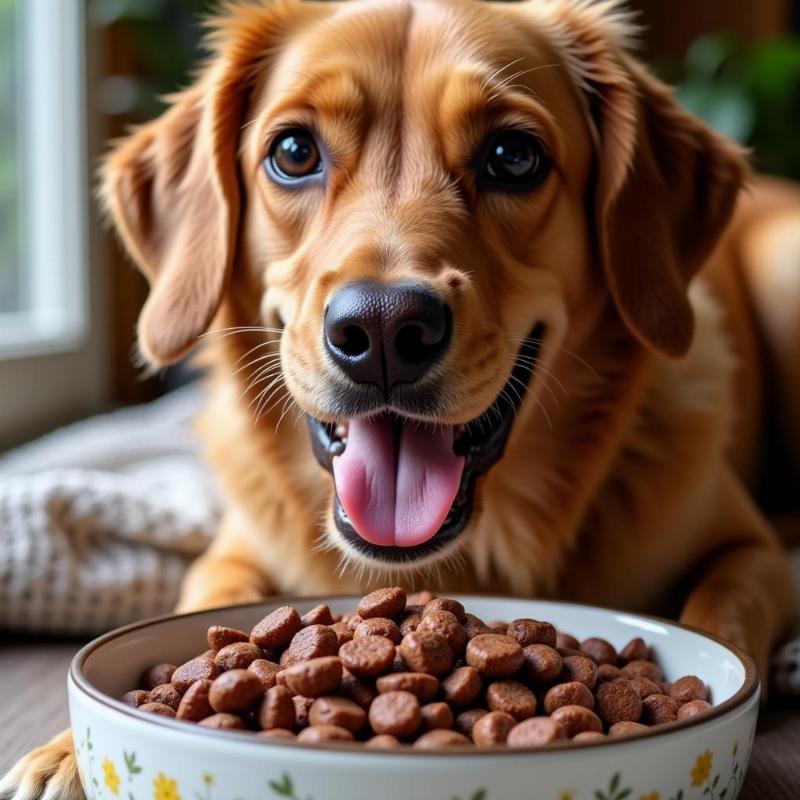 Happy Dog Enjoying Stella & Chewy's