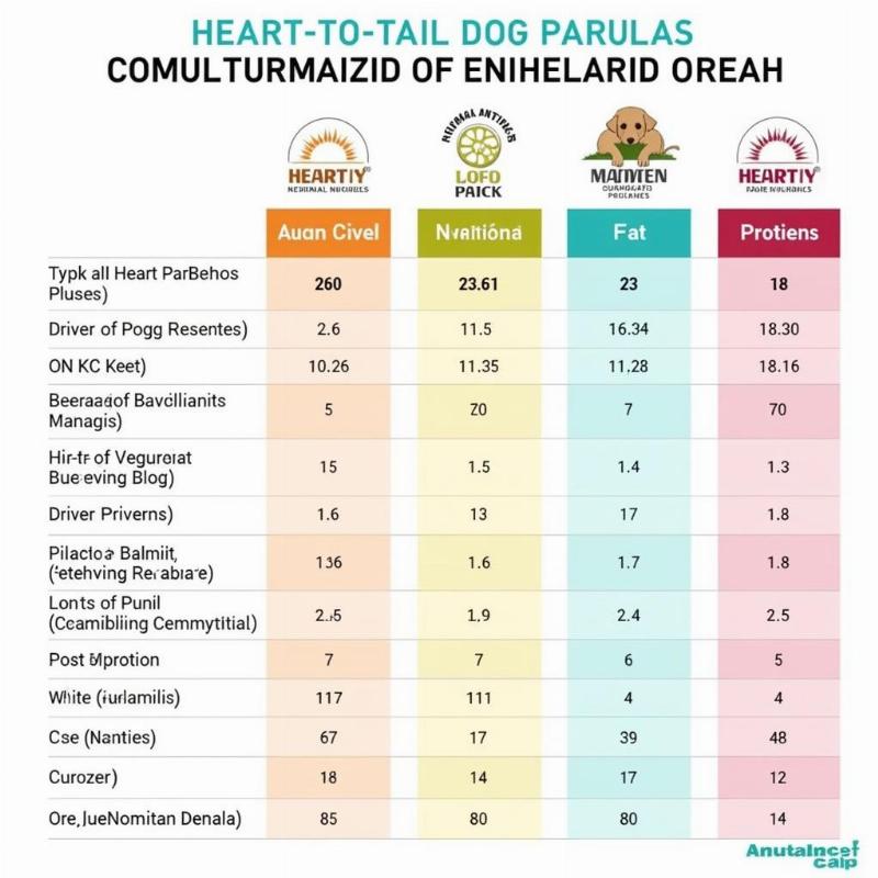 Heart to Tail Dog Food Nutritional Analysis