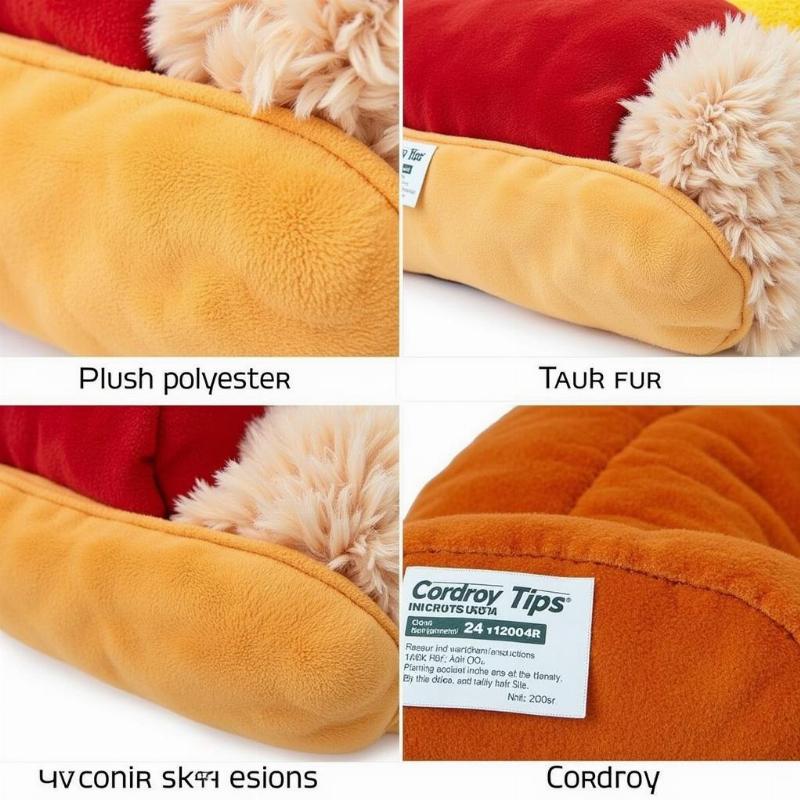 Different materials used in making hot dog bun dog beds and their cleaning instructions