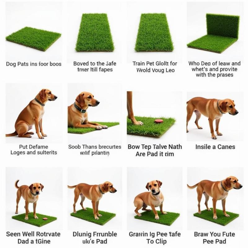 Training your dog to use a fake grass pee pad