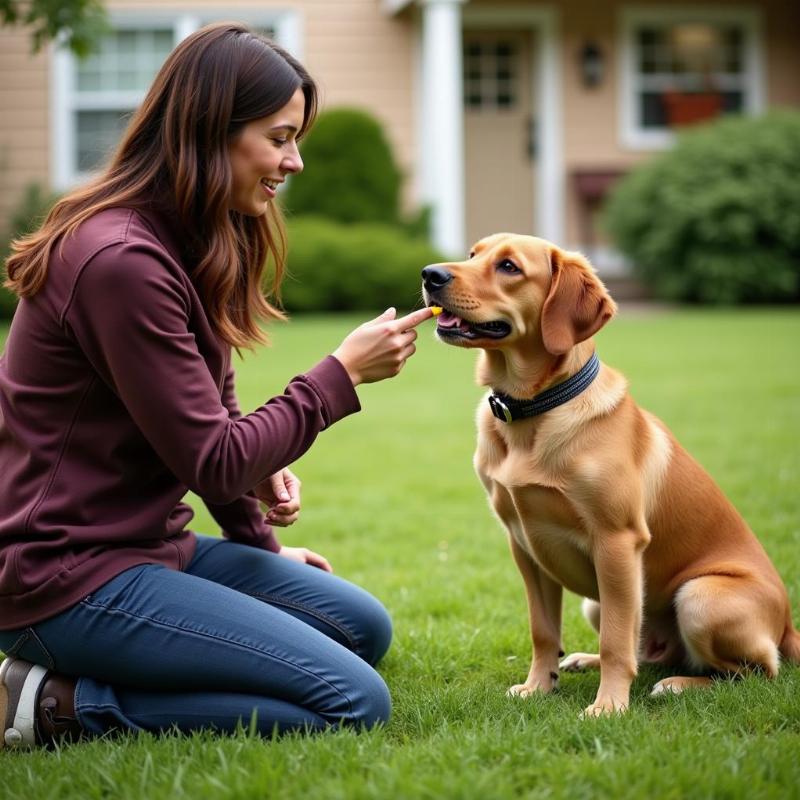 Training a Dog to Come Inside